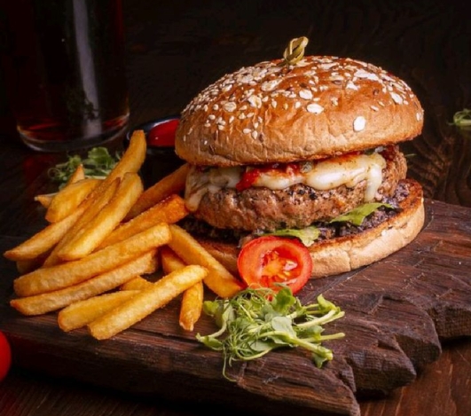 burger and wraps